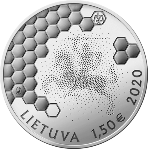 2020 Bitininkystė Lietuva 1.5 euro moneta (2)