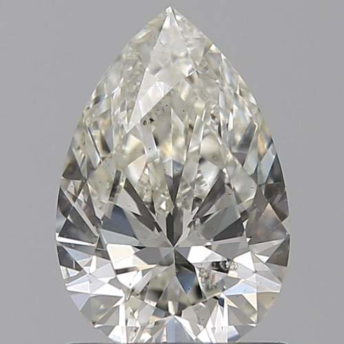 1.0 carat K-SI2 Natūralus Pear Deimantas (1)
