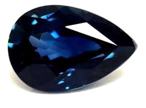 0.58 carat BLUE Pear Safyras (1)