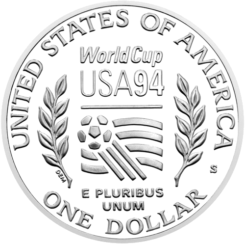 1994 World Cup USA 1 Dollar Silver Coin (2)