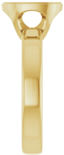 Sužadėtuvių Žiedas „Bezel-Set Solitaire“ 14k yellow gold Elongated Cushion 9mm x 7mm (4)