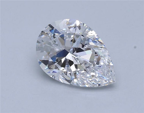 5.02 carat D-VS2 Natūralus Pear Deimantas (1)