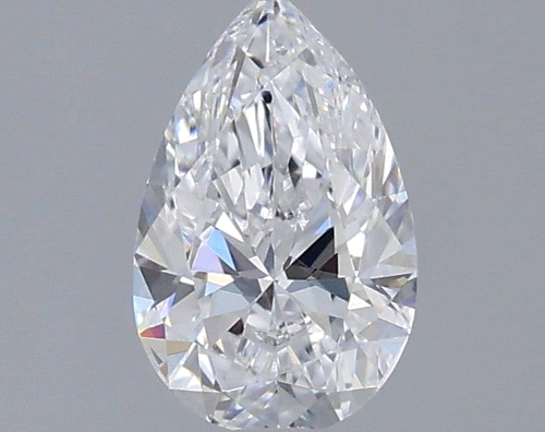 0.5 carat D-VS2 Natūralus Pear Deimantas (1)
