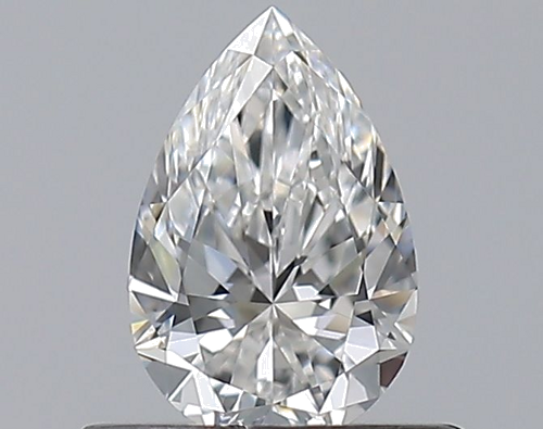 0.43 carat F-VVS2 Natūralus Pear Deimantas (1)