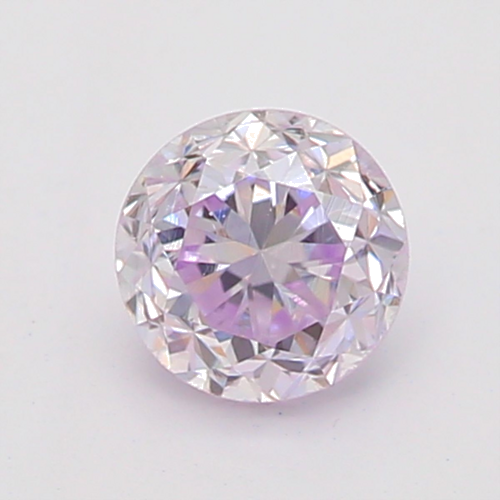 0.21 carat Fancy Light Purplish Pink-SI1 GD cut Natūralus Round Deimantas (1)