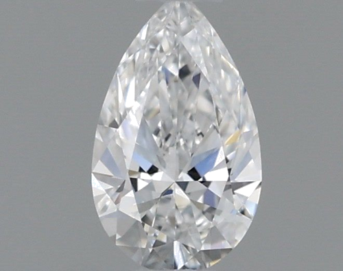 0.23 carat D-VVS2 Natūralus Pear Deimantas (1)