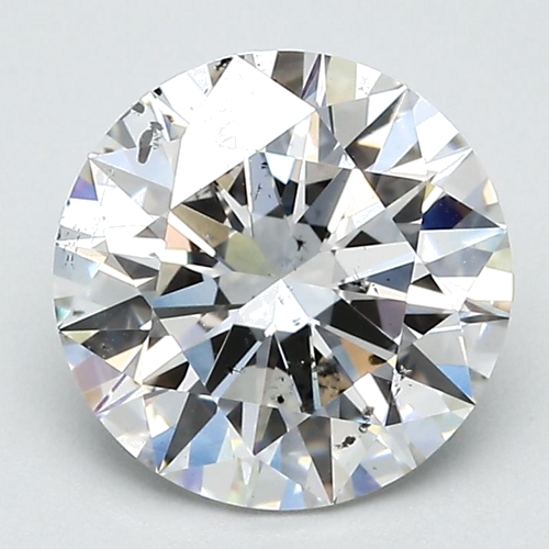 2.07 carat F-SI2 Excellent cut Natūralus Round Deimantas (1)