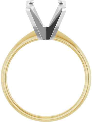 Sužadėtuvių Žiedas „Solitaire“ 585 Baltojo Ir Geltonojo Aukso Emerald 10mm x 8mm (2)