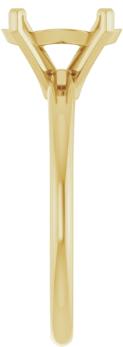 Sužadėtuvių Žiedas 14k yellow gold Oval 10mm x 8mm (4)