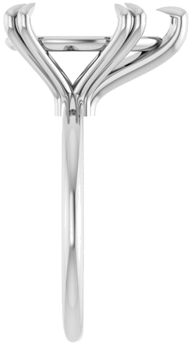 Sužadėtuvių Žiedas „Double Claw-Prong“ 10k white gold Pear 15mm x 10mm (4)