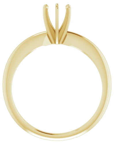 Sužadėtuvių Žiedas „Solitaire“ 14k yellow gold Round 4.2mm x 4.9mm (2)