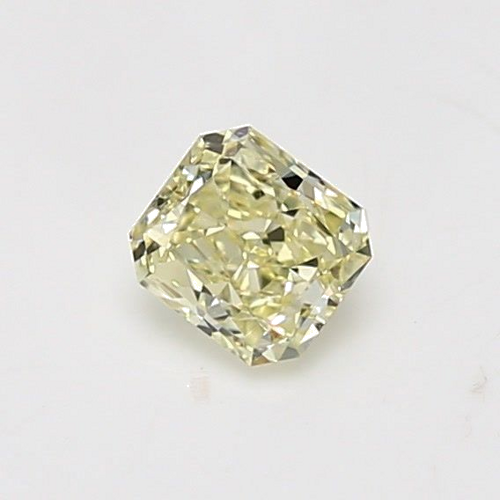 0.51 carat Fancy Light Yellow-VVS2 Natūralus Radiant Deimantas (1)