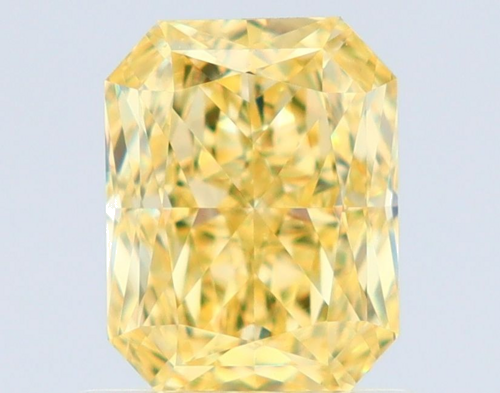 1.02 carat Fancy Intense Yellow-VVS2 Natūralus Radiant Deimantas (1)