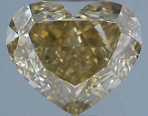 1.01 carat Fancy Brown-VVS2 Natūralus Heart Deimantas (1)