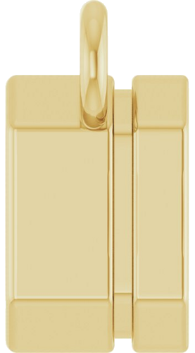 Pakabukas „Solitaire“ 14k yellow gold Emerald 6mm x 4mm (3)