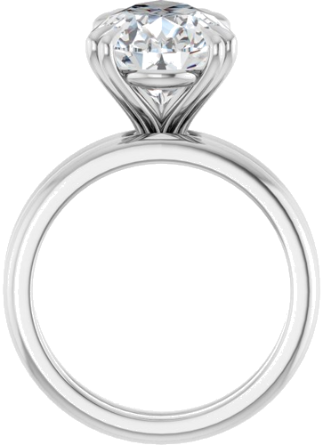 Sužadėtuvių Žiedas „Double Claw-Prong“ 10k white gold Pear 15mm x 10mm (7)