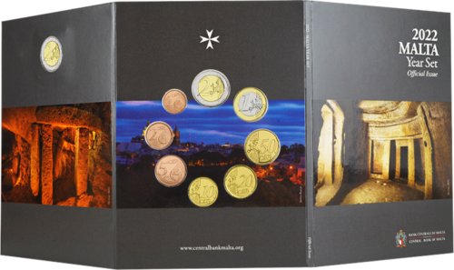 2022 Malta Euro monetų BU rinkinys (6)