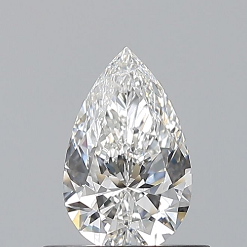 0.5 carat F-VVS2 Natūralus Pear Deimantas (1)