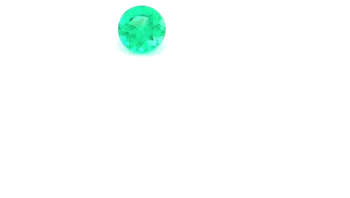 0.27 carat GREEN Round Smaragdas (1)