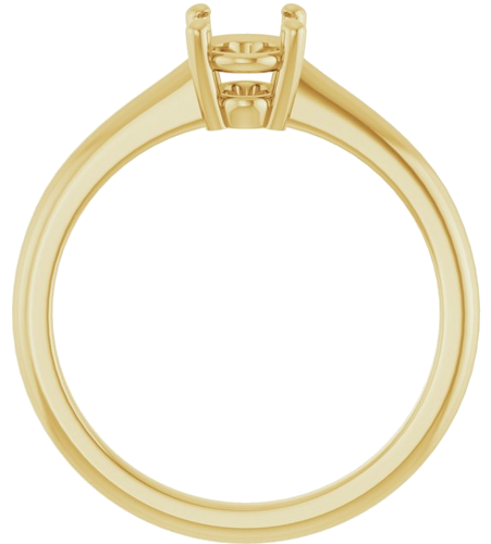 Sužadėtuvių Žiedas „V-End Prong“ 14k yellow gold Oval 7mm x 5mm (2)