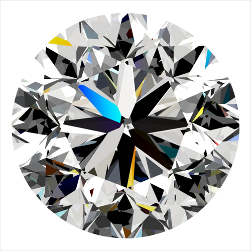 0.3 carat F-SI1 GD cut Natūralus Round Deimantas (1)