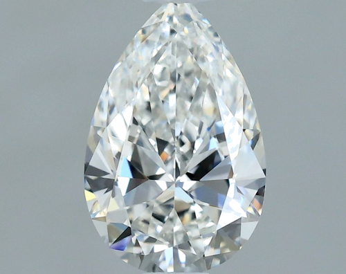 0.55 carat F-IF Natūralus Pear Deimantas (1)