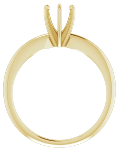 Sužadėtuvių Žiedas „Solitaire“ 585 Geltonojo Aukso Round 5mm x 5.3mm (2)