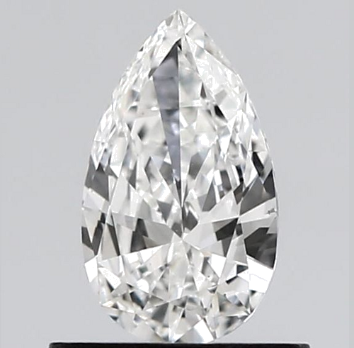 0.53 carat F-VS1 Natūralus Pear Deimantas (1)