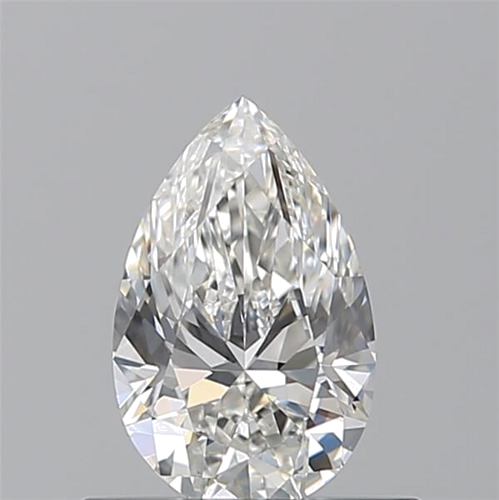 0.51 carat G-VVS2 Natūralus Pear Deimantas (1)