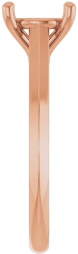 Sužadėtuvių Žiedas „Solitaire“ 585 Rožinis Aukso Round 8mm (4)