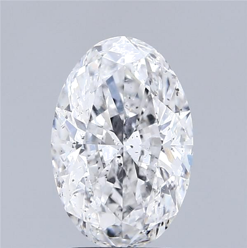 2.5 carat D-SI2 Natūralus Oval Deimantas (1)