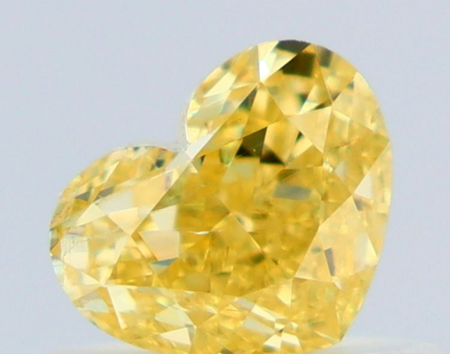 0.51 carat Fancy Intense Yellow-VS1 Natūralus Heart Deimantas (1)