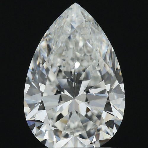 1.01 carat F-SI1 Natūralus Pear Deimantas (1)