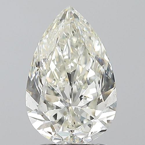 2.01 carat K-SI2 Natūralus Pear Deimantas (1)
