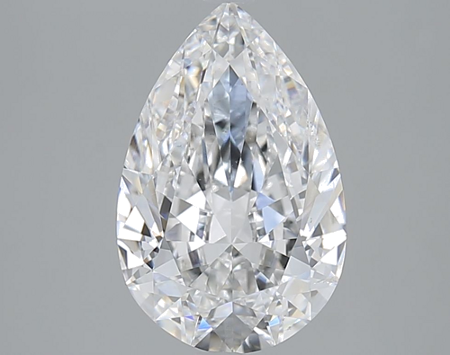 3.02 carat D-SI1 Natūralus Pear Deimantas (1)