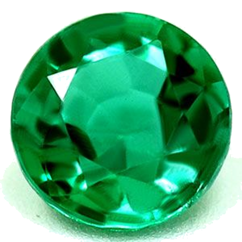 0.5 carat GREEN Round Smaragdas (1)