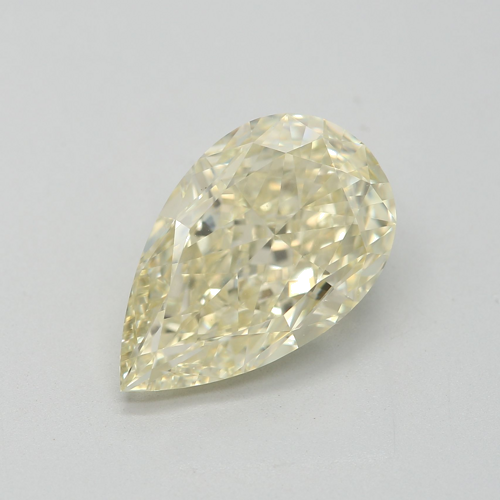 3.19 carat Fancy Light  Yellow-VS1 Natūralus Pear Deimantas (1)