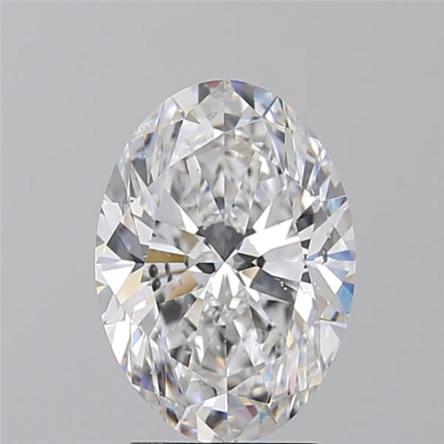 3.02 carat D-SI2 Natūralus Oval Deimantas (1)