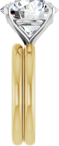 Sužadėtuvių Žiedas „Claw-Prong Solitaire“ 14k yellow/white gold Round 12mm (9)