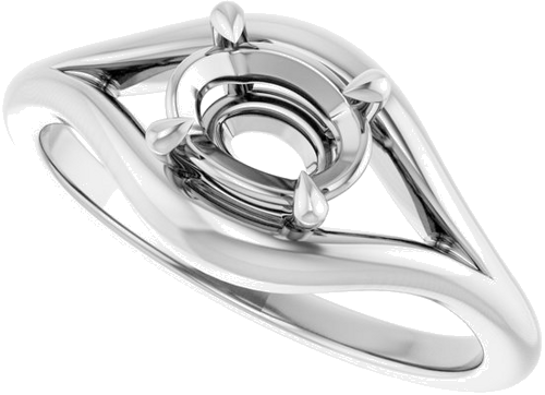 Sužadėtuvių Žiedas „Claw-Prong Solitaire“ 950 Platinos Oval 7mm x 5mm (5)