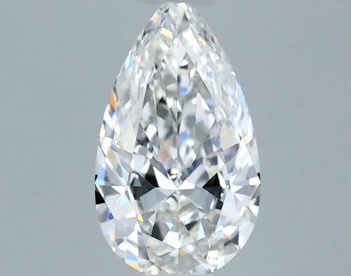 0.4 carat F-VVS1 Natūralus Pear Deimantas (1)
