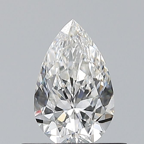 0.5 carat F-VVS2 Natūralus Pear Deimantas (1)