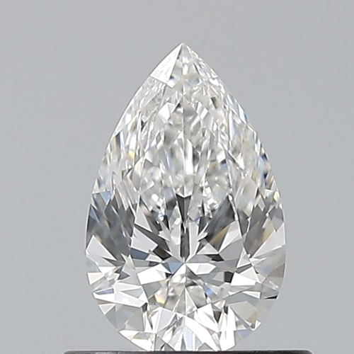 0.59 carat F-VVS1 Natūralus Pear Deimantas (1)