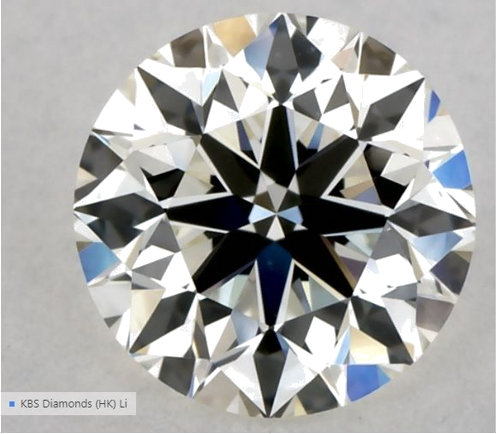 0.5 carat K-VS1 Excellent cut Natūralus Round Deimantas (1)