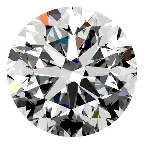 0.5 carat D-VS1 Very Good cut Natūralus Round Deimantas (1)