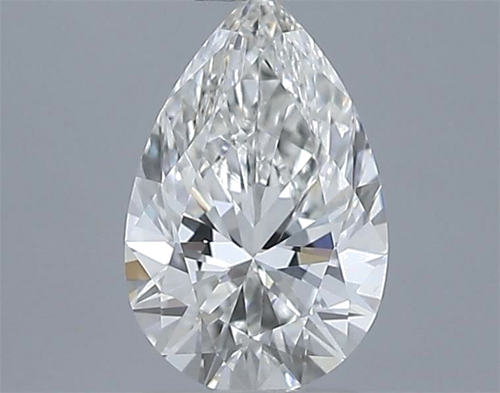 0.5 carat G-VS2 Natūralus Pear Deimantas (1)