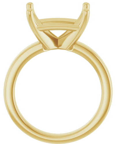 Sužadėtuvių Žiedas 14k yellow gold Emerald 12mm x 10mm (2)