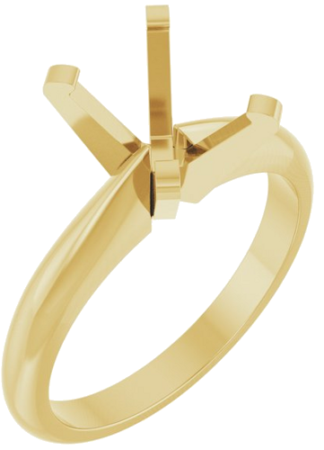 Sužadėtuvių Žiedas „Solitaire“ 14k yellow gold Oval 9mm x 7mm (1)