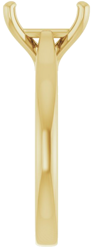 Sužadėtuvių Žiedas 14k yellow gold Emerald 8.5mm x 6.5mm (4)