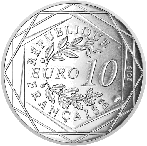 10 Euros Knights of the Holy Script 2019 France Silver Coin (2)